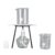 TOPINCN Chemistry Experiment Heating Set with Burner Tripod Beaker and Stirring Rod for Lab Teaching Demonstration