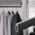 Top Mount Aluminum Closet Rod – 140cm Wardrobe Clothing Rail Hanger Rack for Hanging Clothes, Adjustable Closet Valet Pole, Space-Saving Organizer