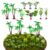 TOPPERFUN 36Pack Mini Palm Trees, 9 Styles Miniature Fake Trees for DIY