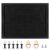 TORASO Cork Board Bulletin Board, Cork Boards for Walls with Pins, Eye Bolts, gaskets, Screws, Pin Board for Office, School and Home (All Black, 17“x23-1P)