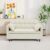 Torvex Sleeper Sofa, 54.3-Inch Beige Corduroy Loveseat with Pull-Out Bed