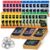 Tosstuki 24 Pack Math Flash Cards Set for Addition Subtraction Multiplication Division Mathematics Flashcards with 24 Rings 208 Flash Cards Math for 1st, 2nd, 3rd Grade Classroom Home, 52 Sheet/Pack