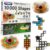 TOSY Magnet Fidget Spinner Glow – 16 Blocks, 3 in 1 Toy: Transformable Fidget Spinner, Infinity Cube, 2×2 Puzzle Cube, Glow, Stress Relief, STEM Magnet Tiles Birthday Gift for Kids/Boys/Girls/Adults