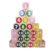 Tot Dojo ABC-123 Pine Wood Educational Blocks Set, 26 Pieces – Alphabet, Numbers, Animals, Fruits & Patterns for Toddlers