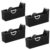 Totority 4pcs Portable Eyelash Extensions Tape Dispenser and Cutter with Stable Plastic Desktop Base, Precision Design for Salon and Home Use, Efficient Lash Separation Tool