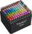 Touchbool 120 Color Alcohol Markers,Dual Tip Art Marker Pen, Classic Series Alcohol Felt Permanent Markers, Animation Art Sketch Sketching,Alcohol-based Markers