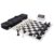 Tournament Chess Set with Clock & Carrying Bag – 20″ Vinyl Roll-Up Chess Board, Weighted Staunton Pieces, Regulation Size Travel Chess Set