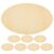 TOVINANNA Cutouts Versatile for Oval DIY Wood Painting 8pcs Unfinished and Creative, Beige Boxwood Wooden Craft Pieces Projects for Home Decor Use