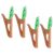 Towel Clips Plastic Creative Coconuts Tree Shaped Beach 4pcs