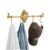 Towel Rack,Wall Mount Shelf with 4 Movable Hooks,16.5lbs Load,Towel Hanger