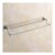 Towel Rail Double Towel Holder 30~100cm with Hooks Wall Mounted Waterproof Copper Chrome Plating Towel Rack Bathroom Shelf for Towels Tea Towels in Bathroom/Kitchen aw D-26 (60 cm)