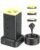 Tower Surge Protector Power Strip with LED Lights,12 Outlets 4 USB (2 USB C), Charging Station Tower 1250W/10A 1800J 6Ft Extension Cord with Multiple Outlets, for Home Office Dorm Room, Black