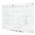 TOWON 47 x 35 Inch Large Glass Dry Erase Board, Magnetic Whiteboard Calendar, Monthly Planner Set, White