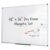 TOWON Magnetic Dry Erase Whiteboard 48 x 36 in, Large White Board for Wall, 4 x 3 Whiteboard with Marker Tray & 2 Magnets, Silver Aluminum Frame for Office, Classroom & Home
