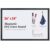 TOWON Magnetic Whiteboard, 36 x 24 Inch, Solid Pine Wood Frame, Black