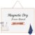 TOWON Rose Gold 24 x 18 Inch Magnetic Dry Erase Board, Narrow Aluminum Frame Whiteboard, Wall Mounted or Hanging White Board for Home Office, Apartment, Dorm Decor, with Mounting Hardware and Rope