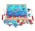 TOWO Wooden Magnetic Fishing Game, Number Puzzle Toy for Kids