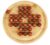 TOWO Wooden Peg Solitaire Game, Classic Round Board Puzzle Toy