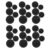 TOYANDONA 35pcs Rubber Piggy Bank Stopper Plugs Replacement for Saving Box and Plaster Figurine, Round Shape with Airtight Seal and Easy Access to Savings, Black,