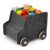 Toy Storage Box with Wheels for Kids, Soft Felt, 10 Gal, Dark Gray