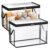 Toy Storage Organizer Box, 2-Pieces Plush Dolls Organization Bins