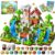 ToyUnited 200PCS Magnetic Blocks – Magnetic Building Blocks, Magnet Cubes Game, Stacking Forest Set, STEM Montessori Sensory Stacking Toys for Kids Boys and Girls Ages 3+ Birthday Gifts