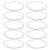 Toyvian 10pcs Heavy Duty Garbage Can Rubber Bands Stretchable Elastic Straps for Trash Bag Secure Grip Leak-resistant Non-slip Design for Indoor Outdoor Home Office Waste Organization