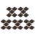 Toyvian Volcano Eruption Science Kit, 25pcs DIY Stem Educational Experiments Toy Brown Plastic Volcano Model for Classroom Learning Science Projects