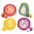 TQRR Reusable Fruit and Veggie Savers – Set of 4 Silicone avocado Storage Container for Fridge, Avocado Saver, Ideal for Onion, Tomatoes, Lemons, Orange and Tomato