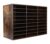 TQVAI Wood Literature Organizer, 27 Slots Hold 13500 Sheets A4 Papers, Wooden Desk File Paper Storage Organizer with Adjustable Shelves, Mailbox Cubbies for Office Home Classroom, Classroom, Archaize