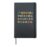 Train Carriages Alphabet Letters Educational Design Hardcover Journal, Black