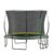 Trampoline, 12 Ft Green Spring-Free Design with No-Gap Jumping Area