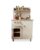 Trandlebug Wooden Play Kitchen for Toddlers, Large Toy Kitchen Playset with Realistic Sounds, Lights & Accessories, Pretend Cooking Station for Kids Ages 3+, Natural Wood