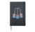 Transgender Bass Guitars Trans Pride Flag Transsexual Music Hardcover Journal, Black