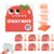 Transparent Glitter Sticky Notes, 480 Sheets, 6 Fruit Pop-Up Pads (#B-6pcs)