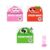 Transparent Sticky Notes Pop Up Dispenser Cute Fruit Monster Pull Out Sticky Notes Clear Index Tabs 80 Sheets for Office School Study Desk Decor Supplies，Style A 3pcs
