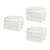 Transparent Storage Bins Clear Organizer Set, Zippered Covers, Side Handles, Visible Bedroom Household Sorting Clear Storage Bins Zippered Organizer Set Toy Sorting Bedroom Closet Household Visible