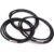 Trash Can Bands Set of 3 Fits 32 to 55 Gallon Cans Large Elastic Rubber Bands for/Office/Garage Secure Garbage Bags Black.