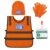 Trash Collector Costume – Pretend Play Set for Kids Ages 2–6 Years – Includes Vest, Hat, Gloves & ID Card | Halloween & Christmas Gift for Boys and Girls.