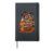 Trash Panda Season Jack O Lantern Witch Raccoon Halloween Hardcover Journal, Black