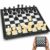 Travel Chess Set Magnetic Portable Folding Board – Small Mini Pocket Chess Set (X-Small / 5.9 Inch)
