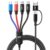 Travel Essentials 4 in 2 Multi Charging Cable with Dual Type-C/L/Micro USB
