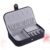 Travel Jewelry Box – Small PU Leather Jewelry Organizer for Women Girls, Mini Portable Jewelry Case Storage Display Holder for Rings, Stud Earrings, Necklaces, Bracelets, Gift for Her (Black)