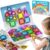 Travel Magnetic Tiles Set Kids: 40pcs Blocks Iron Box Carry,45s Storage