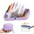 Travel Pill Organizer Binder with 14 Color-Coded Zipper Medicine Pouches