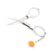 Travel Scissors, Stainless Steel Keychain Portable Thread Cutter,6.69Inches Silver Small Cutting Tool for Sewing, Crafting, Fishing, Travel DIY