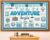 Travel the Map Bulletin Board Set Let the Adventure Begin Classroom Decoration Adventure Theme Motivational Sign Let’s Explore Cutouts for Back to School Office Chalkboard Wall Door Decor(Blue)