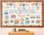 Travel the Map Bulletin Board Set Let the Adventure Begin Classroom Decoration Adventure Theme Motivational Sign Floral Explore Cutouts for Back to School Office Chalkboard Wall Door Decor(Mountain)