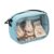 Travel Toy Bag with Mesh Pocket Zipper Clear Window Organizer