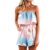 TRCELECTROP Strapless Romper Women Off Shoulder Floral Printed Elastic High Waisted Shorts Jumpsuit Boho Tube Top Overalls